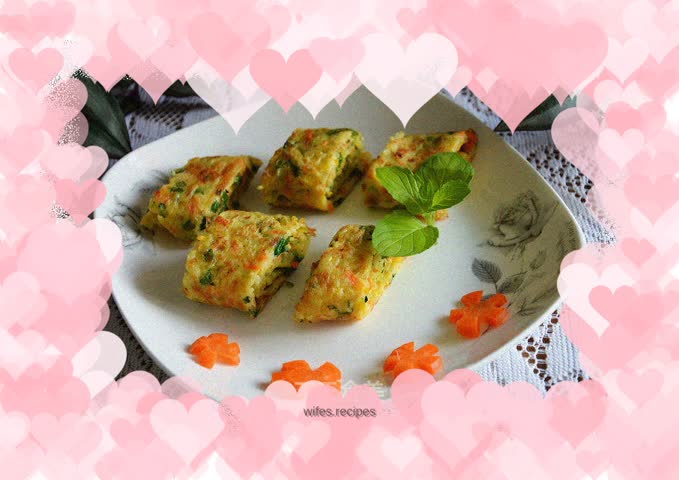 Mixed Vegetable Egg Pancake