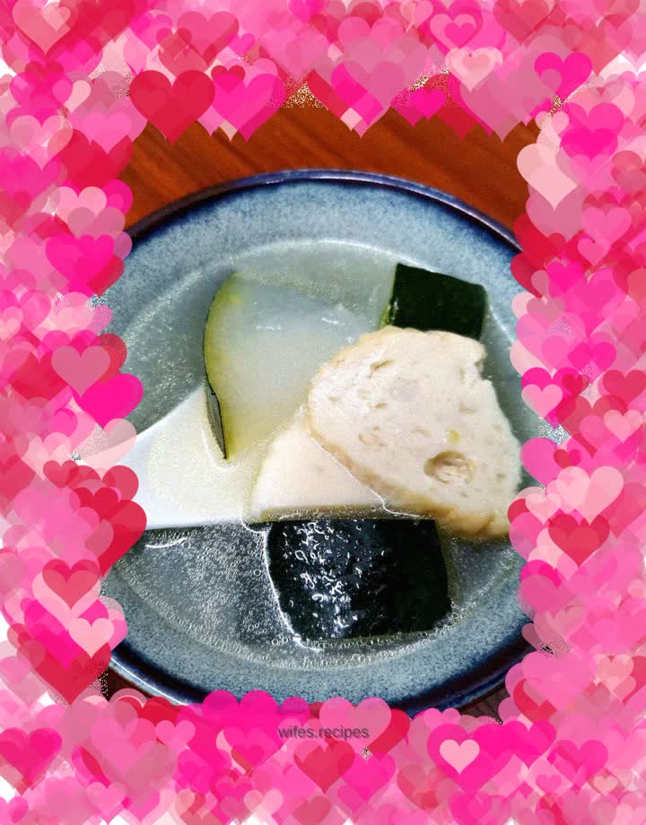 Winter Melon Meatloaf Soup