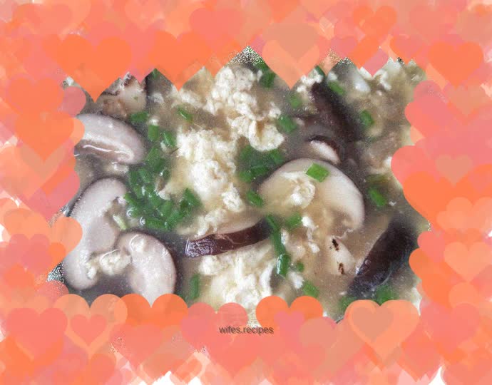 Mushroom and egg soup