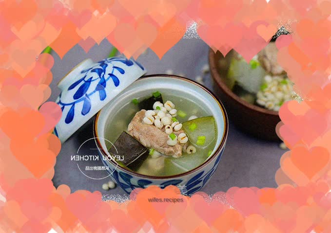 Winter Melon, Barley and Pork Ribs Soup