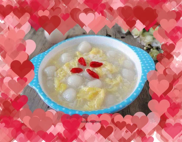 Sweet wine egg flower dumplings