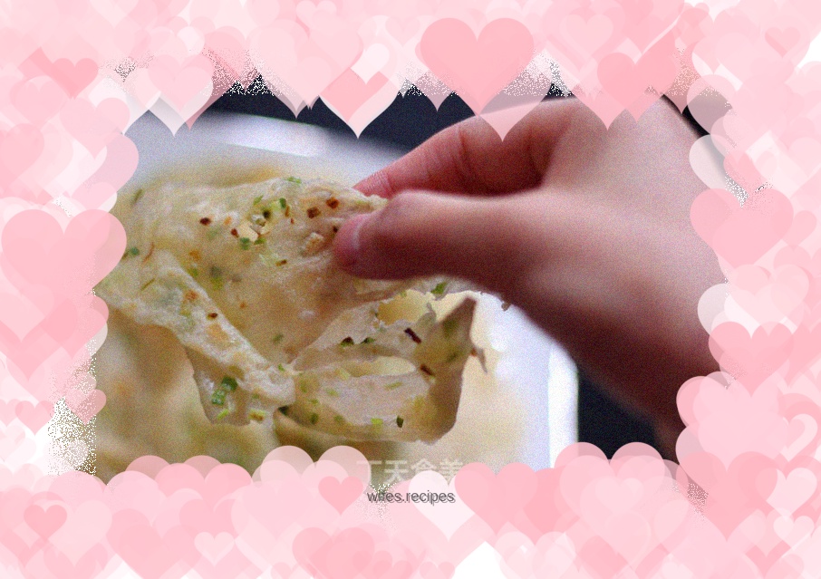 Clear oil scallion pancake