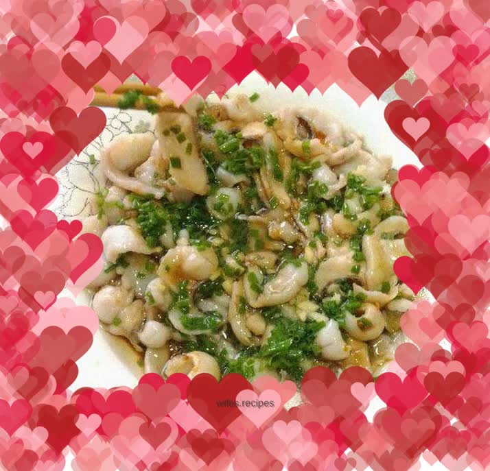 Scallion fish fillet