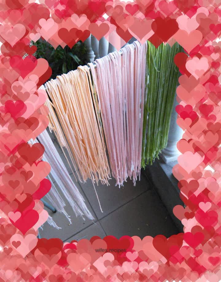 Favorite color: colorful noodles