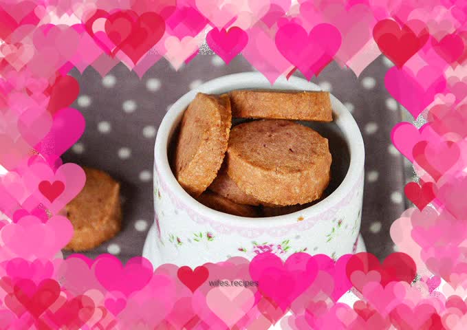 Purple Sweet Potato Round Cookies