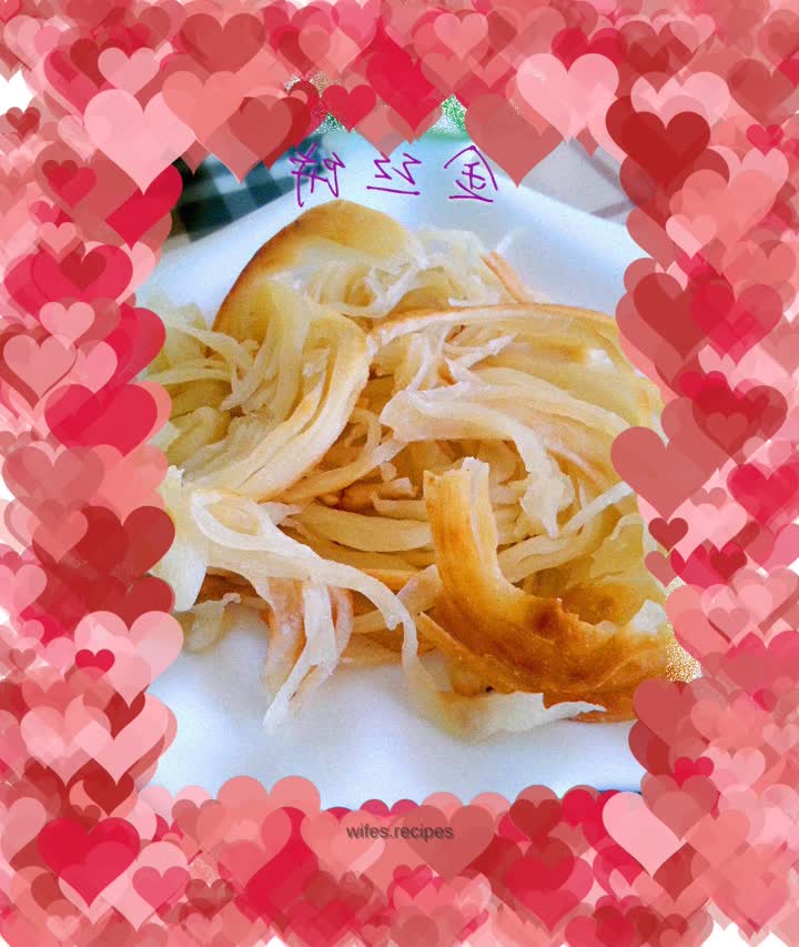 Crispy golden cake
