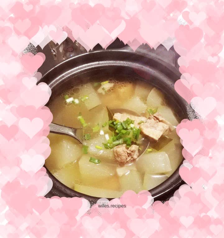 Pork Ribs and Winter Melon Soup🥝🍌🍲