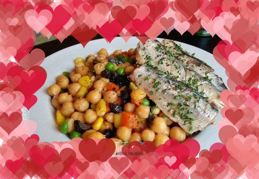 Sardines and Chickpea Salad—Worker Lunch