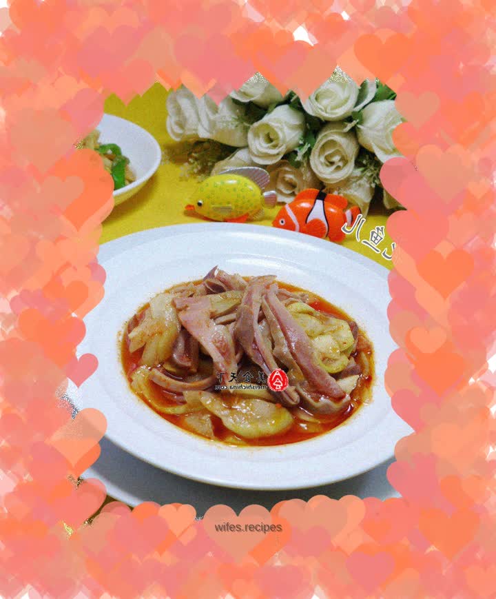 Stir-fried tripe with night blossoms