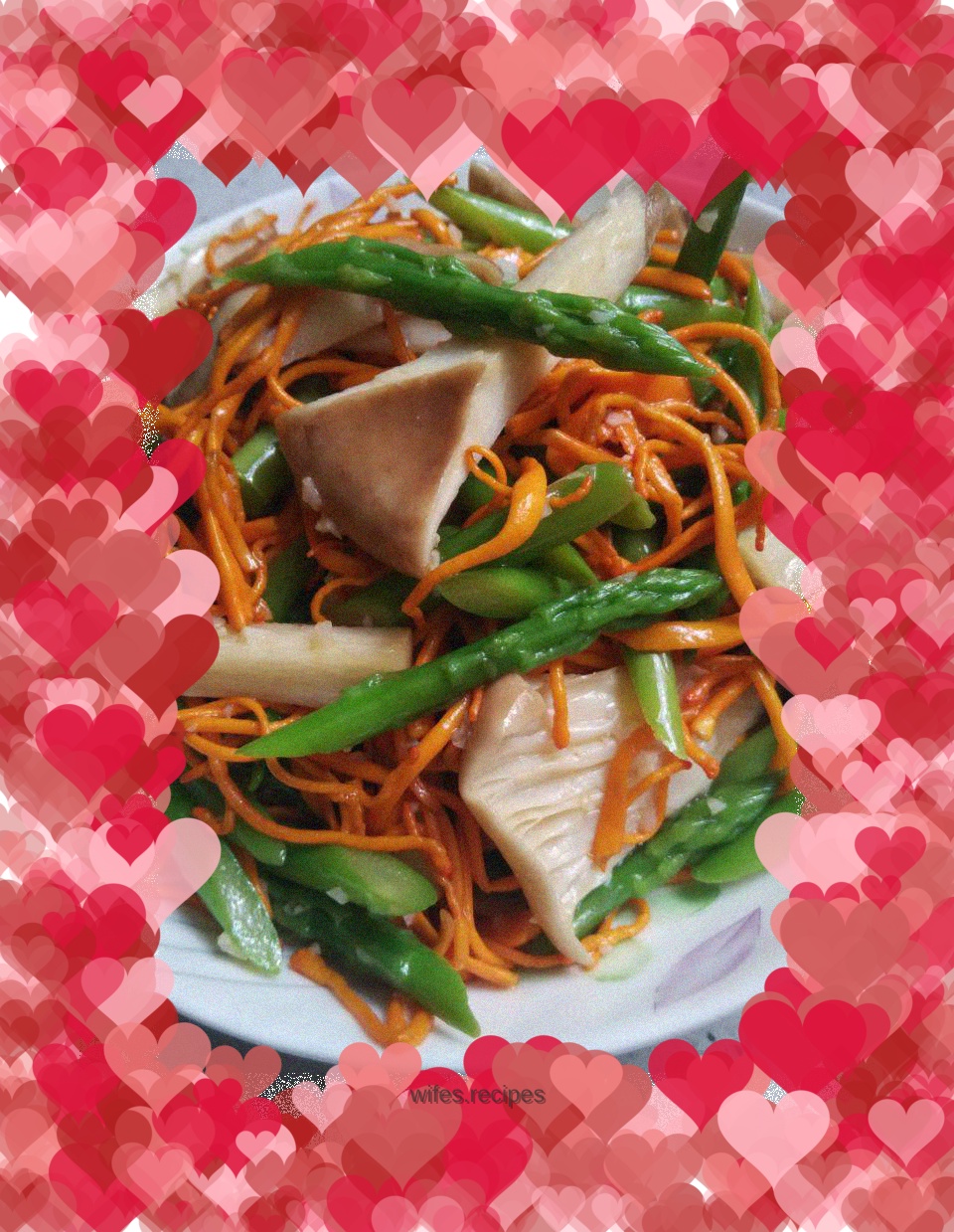 Cold Asparagus, Pork Belly Mushrooms, Cordyceps Flowers