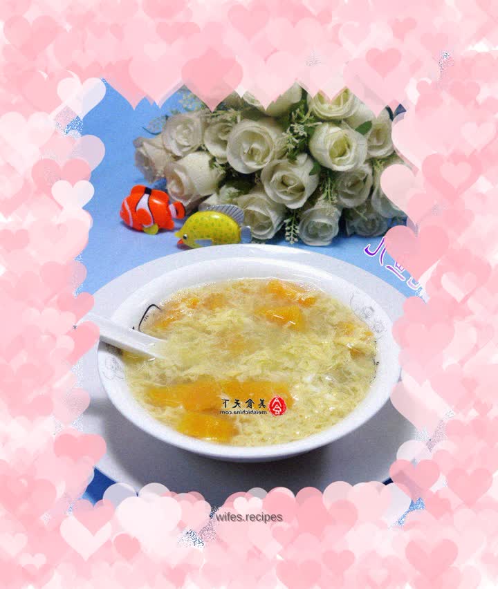 Rock Sugar Sweet Potato Egg Drop Soup
