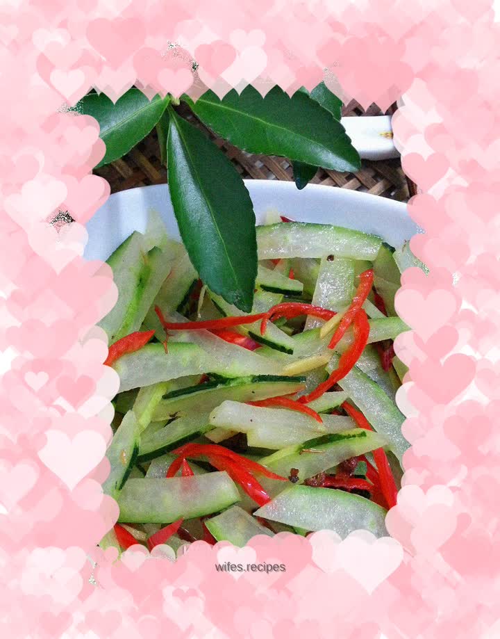 Slimming and Low Calorie--Sauteed Winter Melon Peel