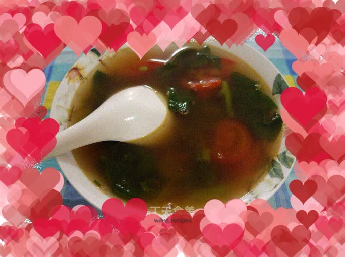 Tomato tofu vegetable soup