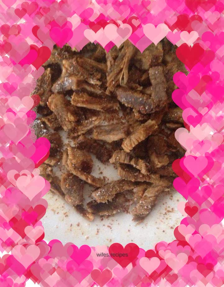 Homemade beef jerky