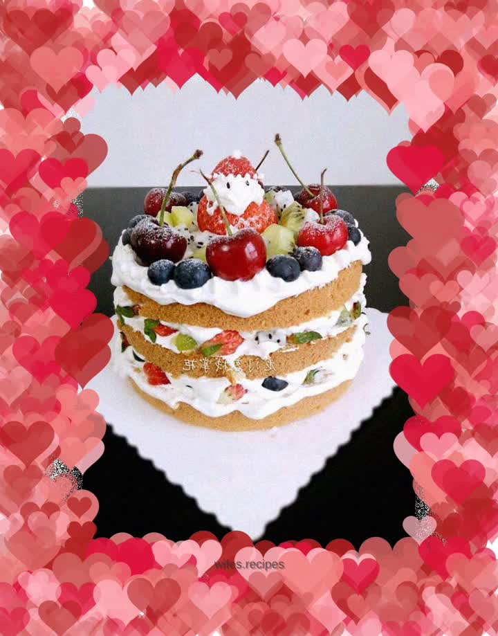 Christmas naked cake
