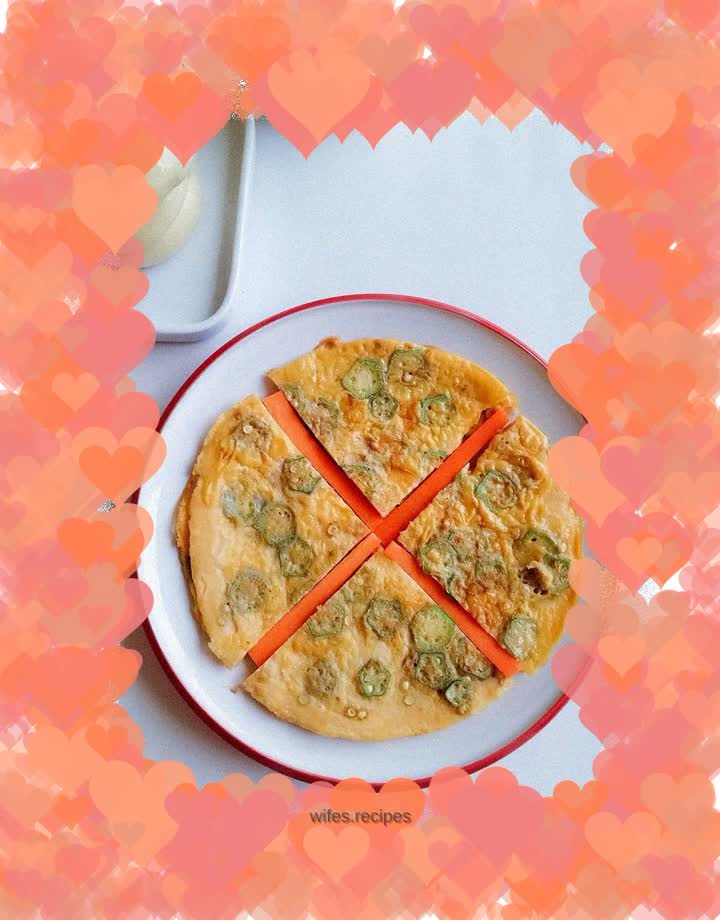 Okra omelette