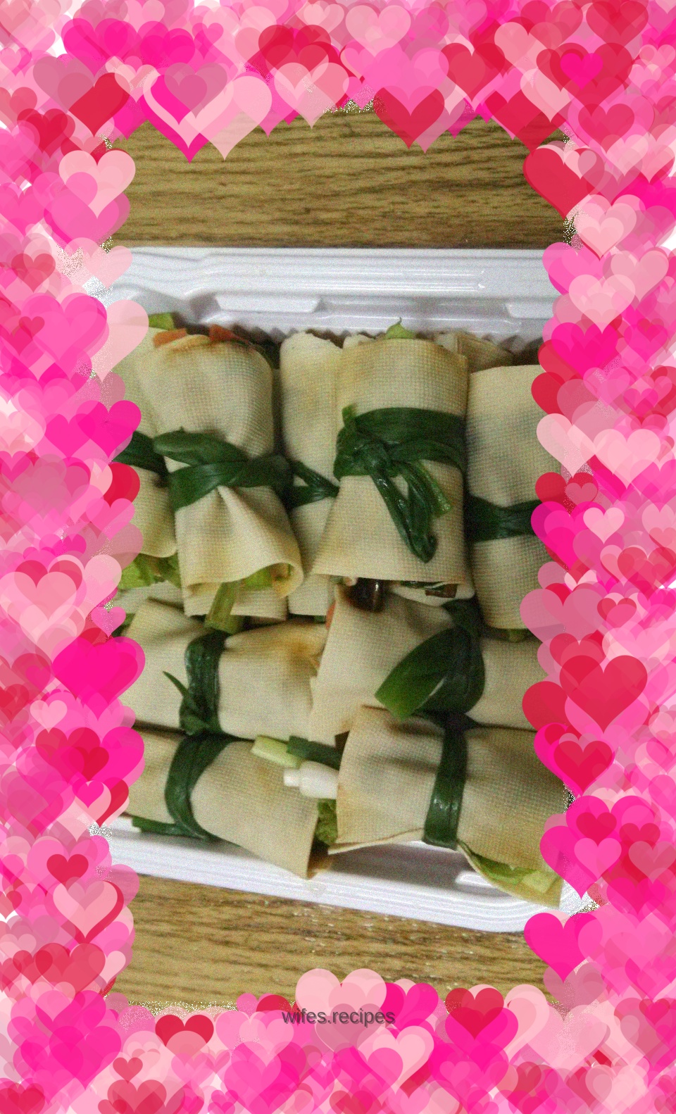Vegetable rolls with tofu skin