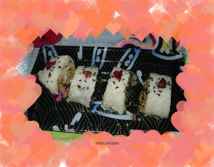 Fried dough sticks wrapped in glutinous rice