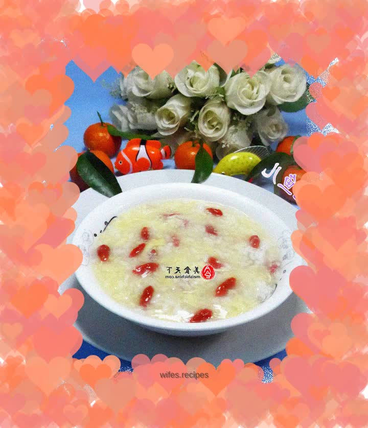 Wolfberry fermented egg custard