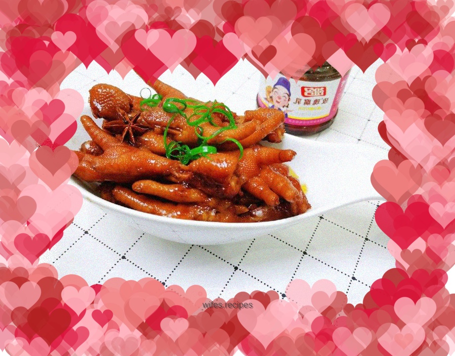 Rose fermented bean curd and chicken feet