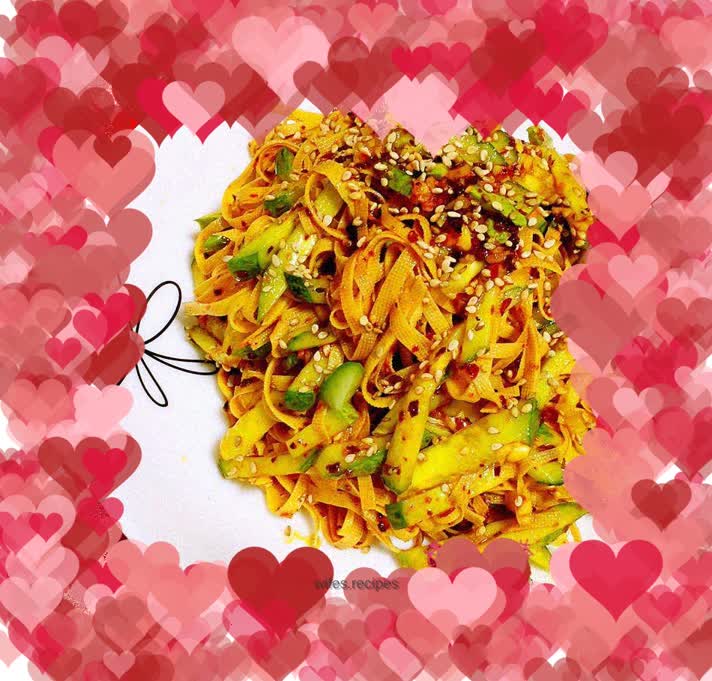 Cold shredded dry tofu