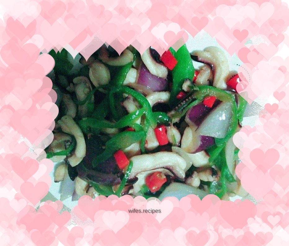 Stir-fried octopus feet