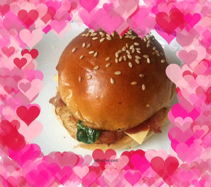 Homemade------Breakfast hamburger