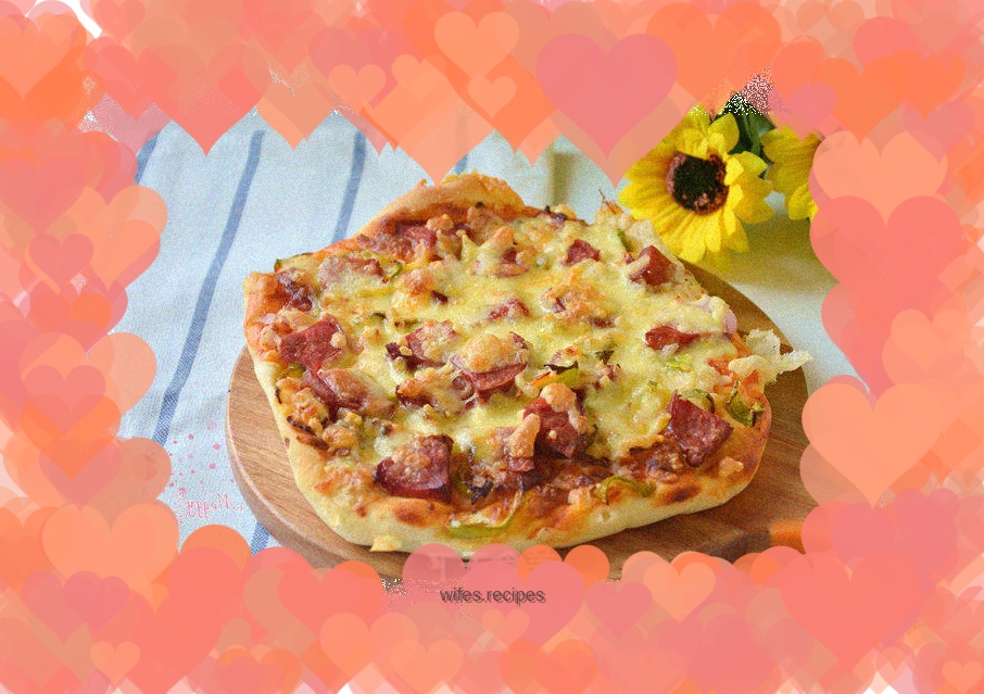 Air fryer version of pizza