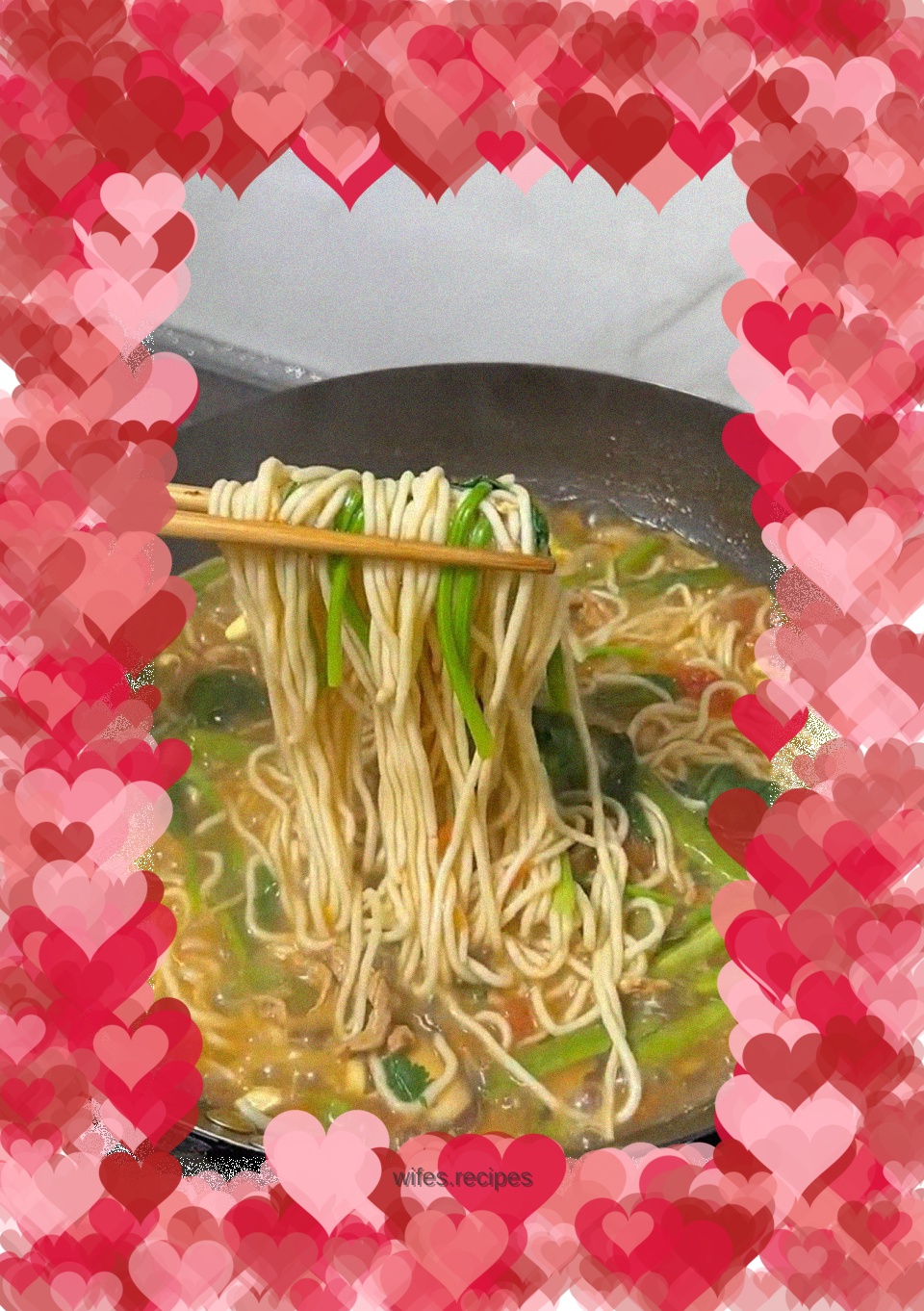 Braised noodles with shredded pork