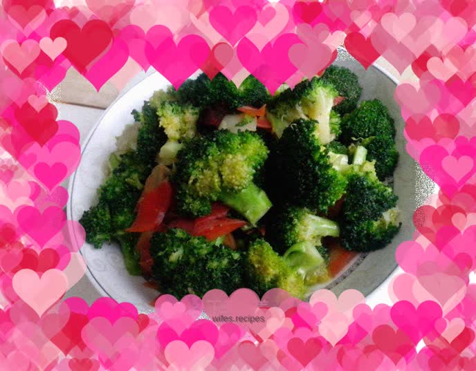 Dry fried broccoli