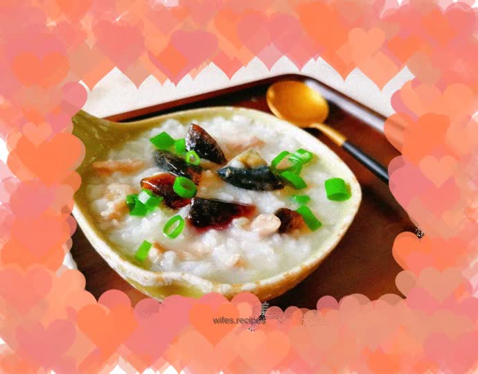 Preserved egg and lean meat porridge