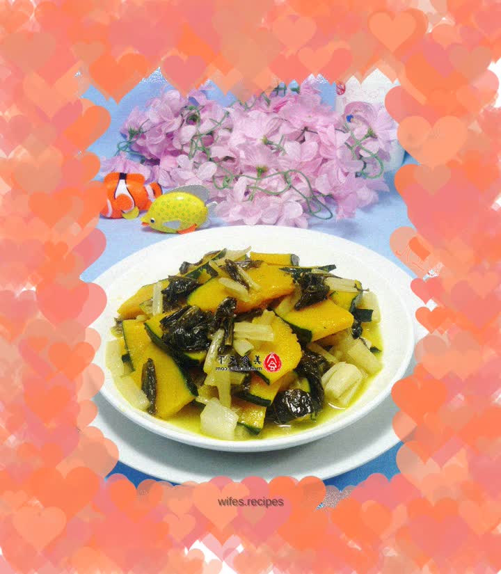 Sautéed Japanese Squash with Pickled Cabbage