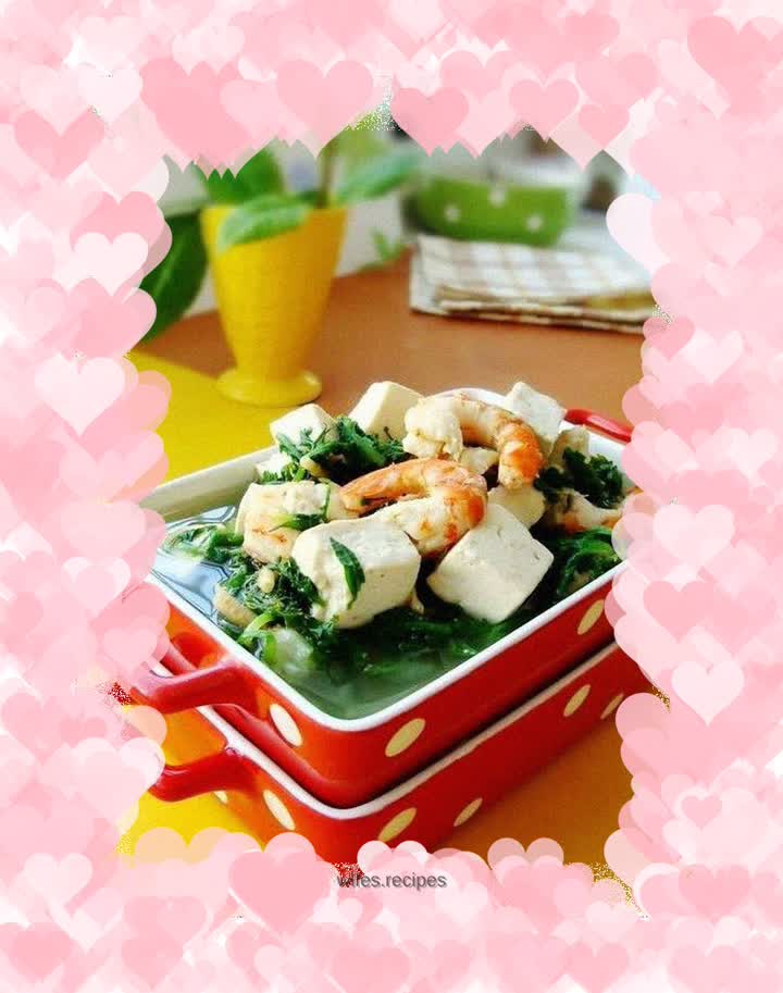 Shepherd's purse tofu soup