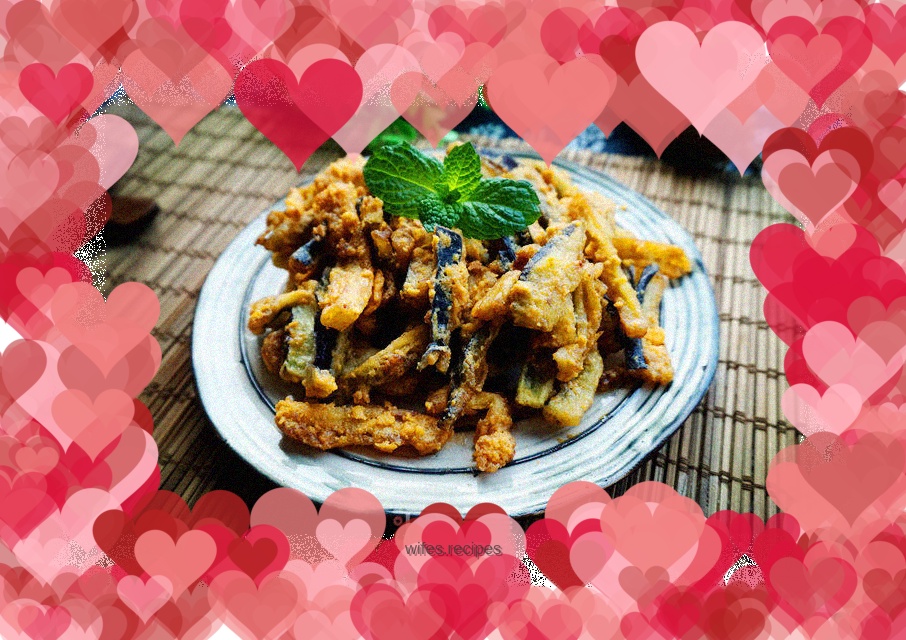 Salted egg yolk eggplant