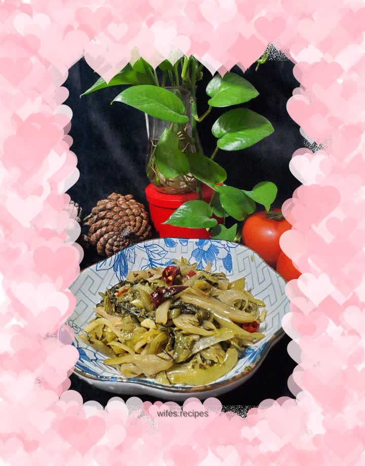 Sautéed Pickled Ginger with Sauerkraut