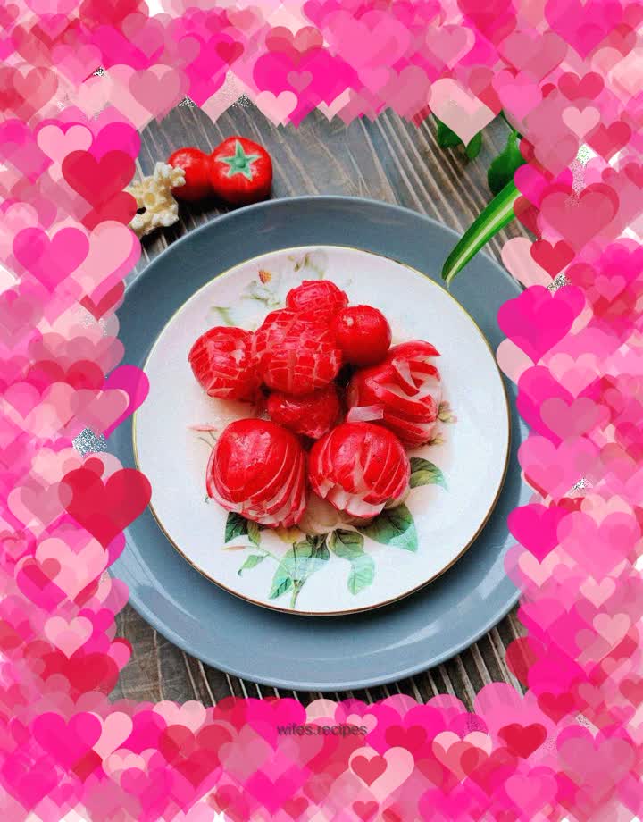 Sweet and sour cherry radish