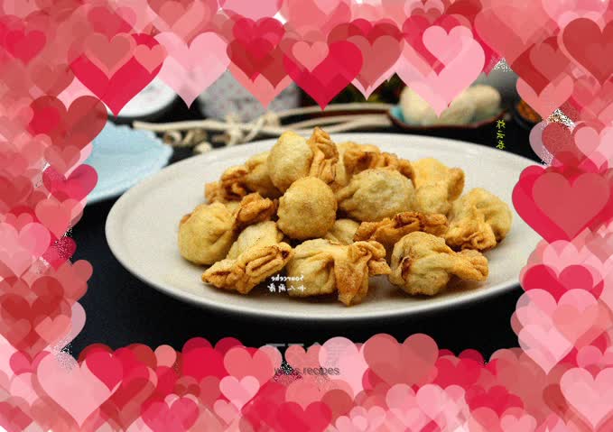 Fried wontons (including wonton skin recipe)