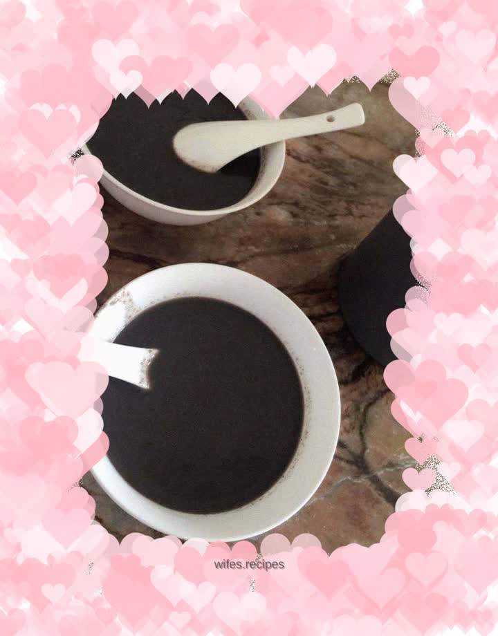 Bean-flavored black sesame paste