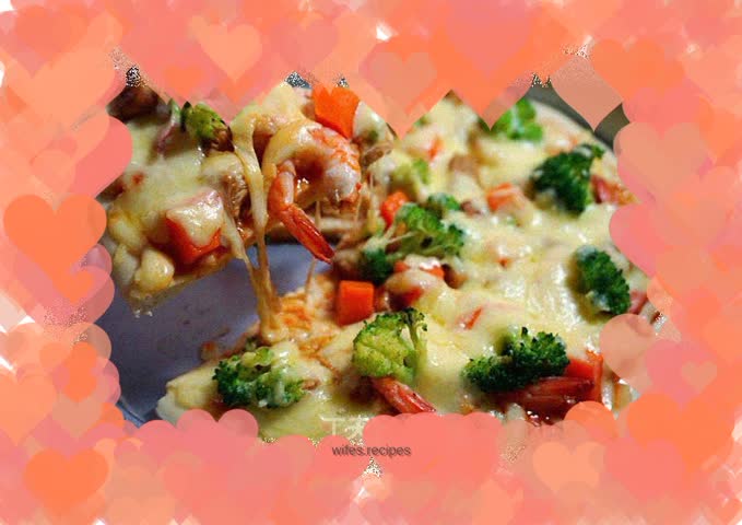 Crispy Shrimp and Chicken Pizza