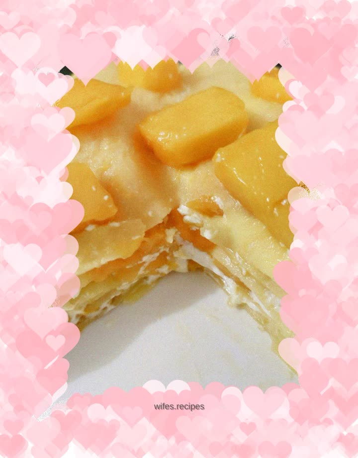 Mango pancake layer cake