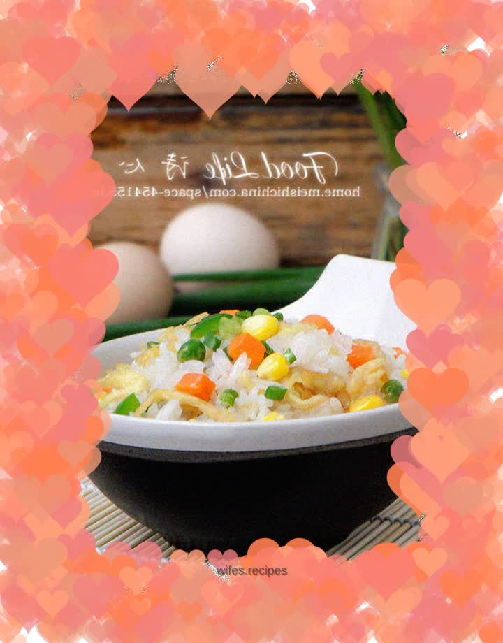 【Four Color Egg Fried Rice】----- Full of brilliant colors