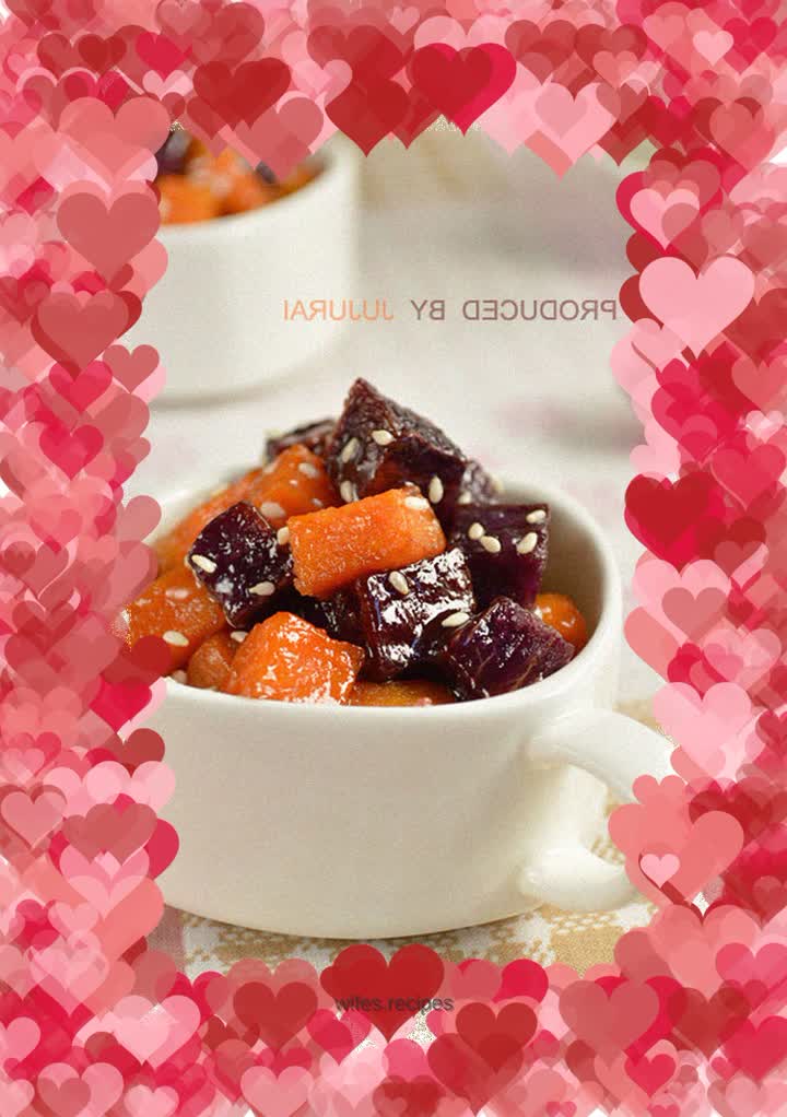 Honey roasted potato dices