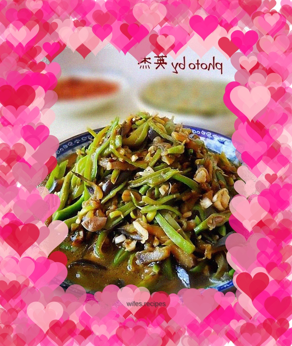 Fried three shredded shreds