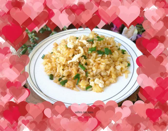 Gold and silver fried rice