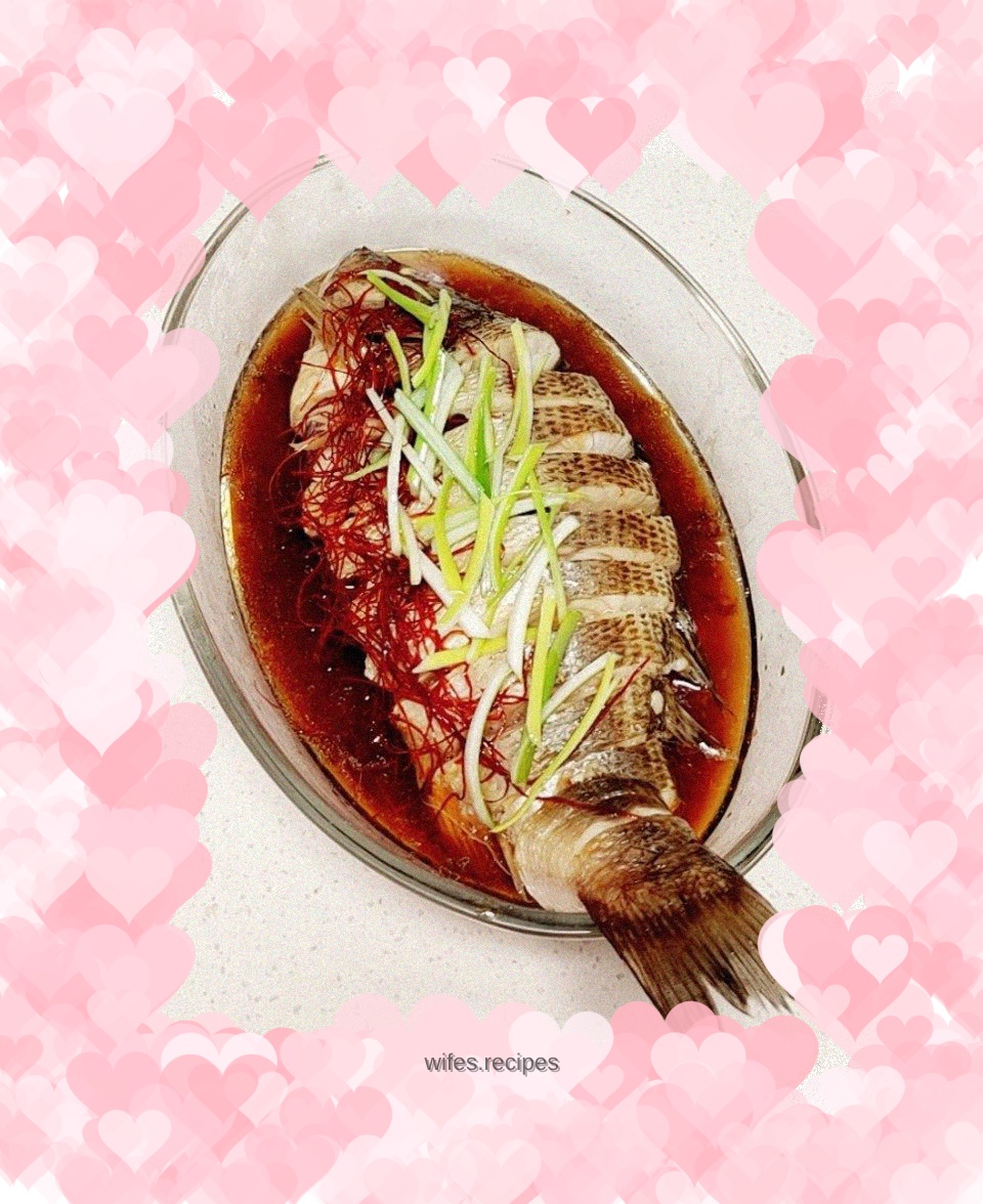 Steamed seabass