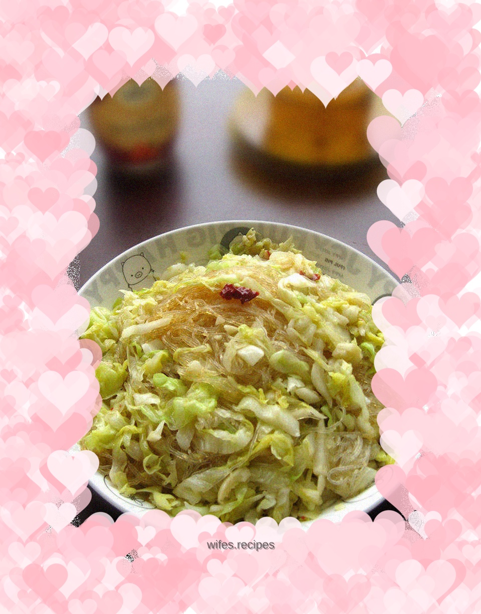 Stir-fried cabbage with vermicelli