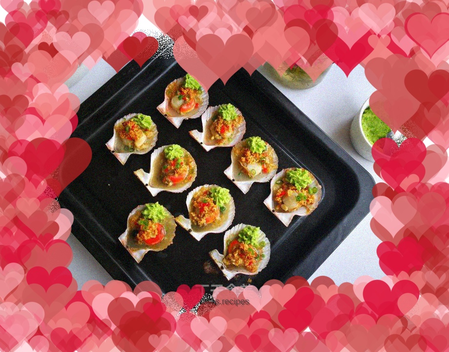 Grilled Scallops with Garlic Sauce