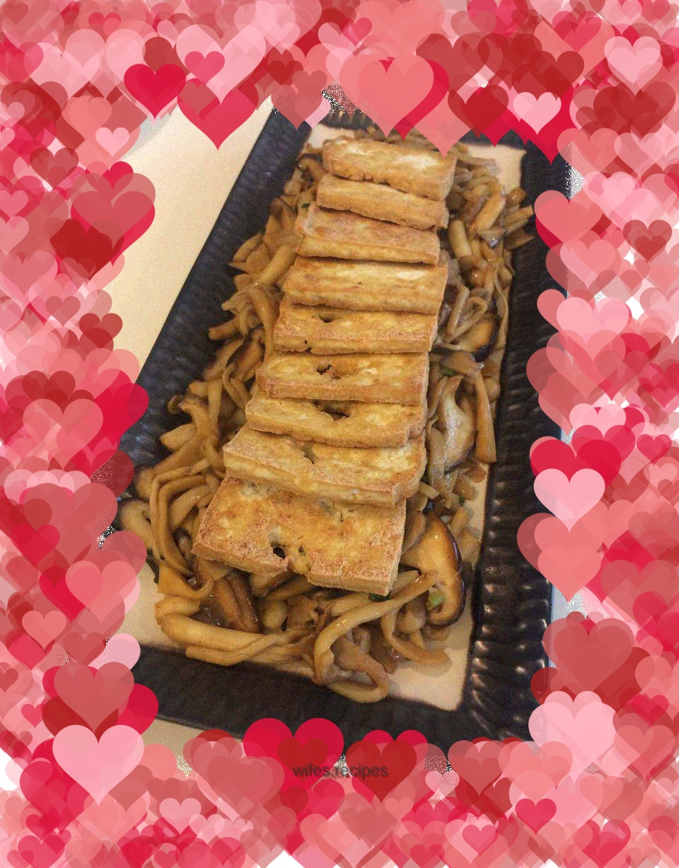 Mixed mushroom tofu