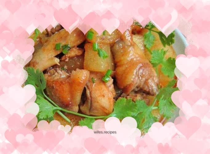 Roast Chicken with Winter Melon