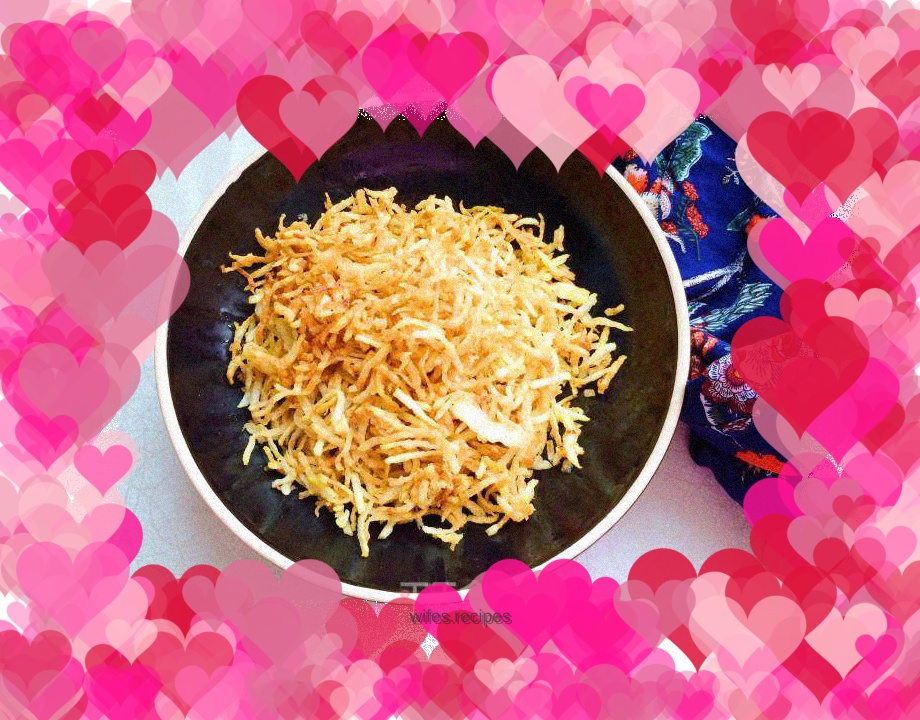 Fried potato shreds